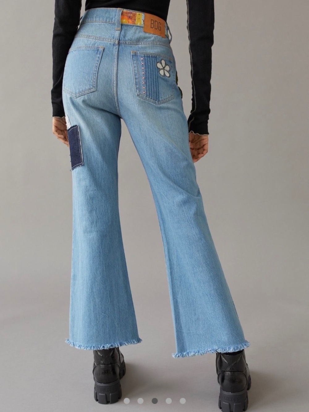 BDG Urban Outfitters Patchwork Jeans Size 24 New With tags NWT Hippie Bohemian - Picture 3 of 10